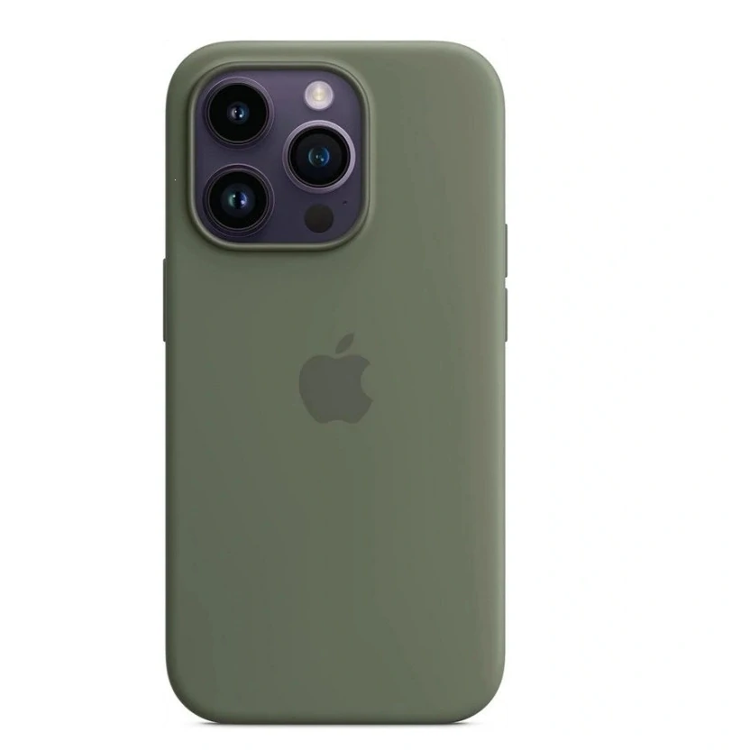 Silicone Case iPhone 14 PRO Olive - MagSafe
