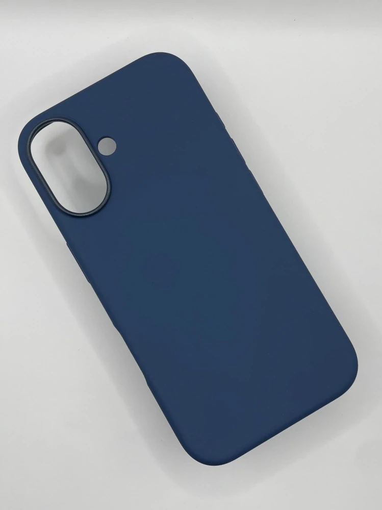 Silikonový kryt pro iPhone 16 s MagSafe - denim