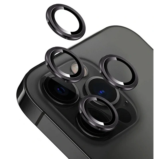 Ochranné sklo fotoparátu s aplikátorem iPhone 16 PRO, 16 PRO MAX black