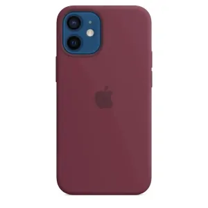 Silicone Case iPhone 12 mini Plum - MagSafe