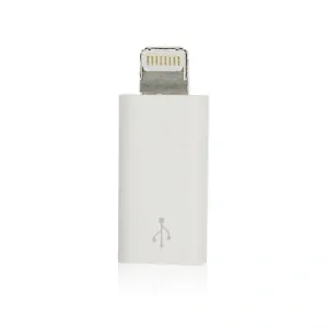 Redukce micro USB / Lightning barva bílá