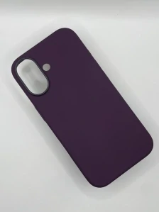 Silikonový kryt pro iPhone 16 s MagSafe - vínový
